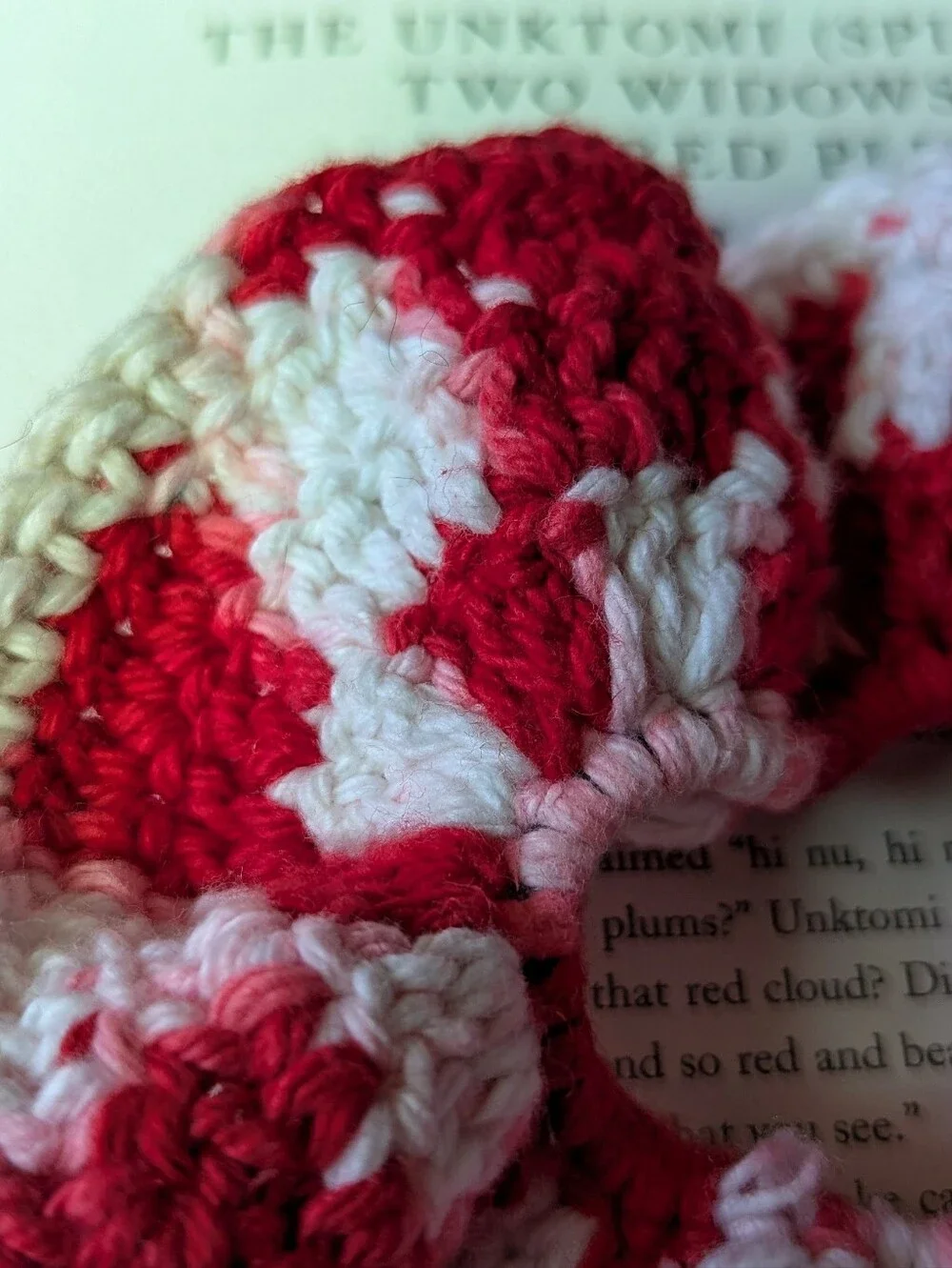 VALENTINE 💞 handmade crochet cotton elastic hair tie scrunchie